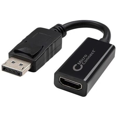MicroConnect DisplayPort HDMI Adapter - 0,05m - Schwarz - Videos Kabel MicroConnect DisplayPort HDMI Adapter - 0,05m - Schwarz - Videos Kabel