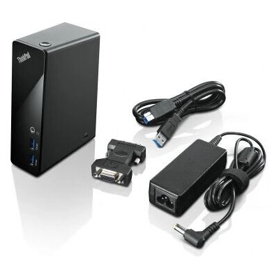Lenovo ThinkPad USB 3.0 Dock - Ethernet, 10 Ports, Schwarz Lenovo ThinkPad USB 3.0 Dock - Ethernet, 10 Ports, Schwarz