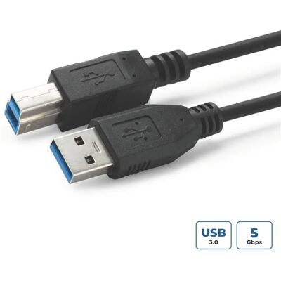 MicroConnect USB 3.2 Gen 1-kabel - 2m, Svart MicroConnect USB 3.2 Gen 1-kabel - 2m, Svart