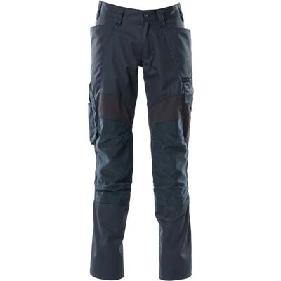 Pantaloni da lavoro elasticizzati blu navy scuro con tasche ginocchio - Uomo Pantaloni da lavoro elasticizzati blu navy scuro con tasche ginocchio - Uomo
