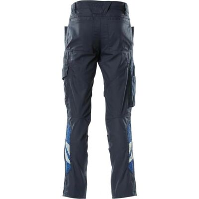 Pantalon léger marine foncé avec poches de genouillère - Homme - 18379-230 Pantalon léger marine foncé avec poches de genouillère - Homme - 18379-230