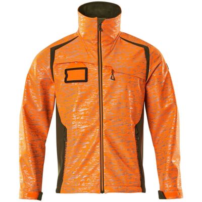 Mascot Softshell Jacke Wasserabweisend - Hi-vis orange/moosgrün 4XL Mascot Softshell Jacke Wasserabweisend - Hi-vis orange/moosgrün 4XL