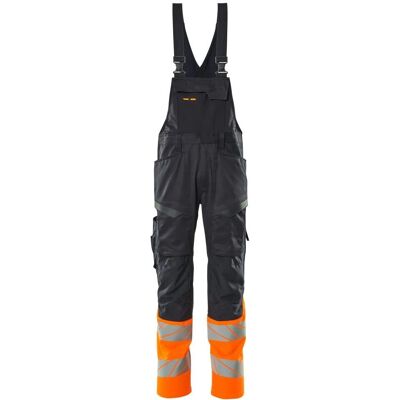 Mascot Ciemnoniebieski kombinezon Hi-Vis z kieszeniami na kolana - Odzież robocza Mascot Ciemnoniebieski kombinezon Hi-Vis z kieszeniami na kolana - Odzież robocza