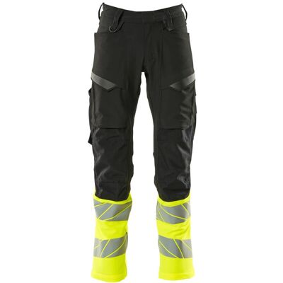 Spodnie rozciągliwe Mascot czarne/żółte hi-vis - Odzież robocza Spodnie rozciągliwe Mascot czarne/żółte hi-vis - Odzież robocza