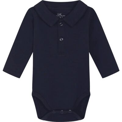 Hust&Claire - Caldur - Navy - ull/bambusviskose - bodysuit Hust&Claire - Caldur - Navy - ull/bambusviskose - bodysuit
