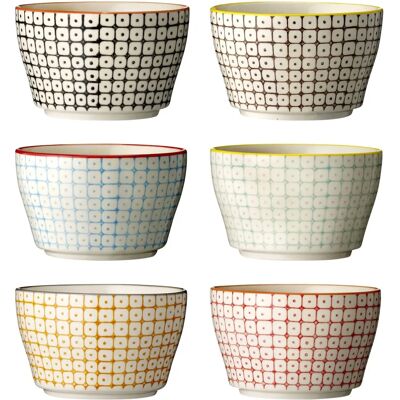Set di 6 ciotole in ceramica Bloomingville Carla, 11cm Set di 6 ciotole in ceramica Bloomingville Carla, 11cm