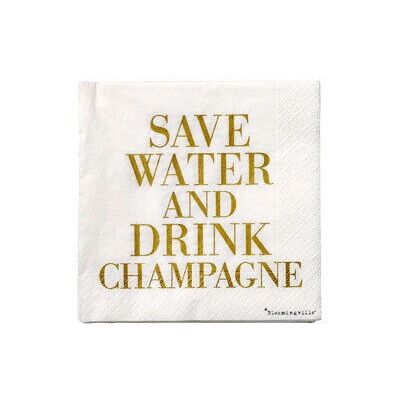 Bloomingville 319012 Napkin 20 pcs Gold White - Napkin Bloomingville 319012 Napkin 20 pcs Gold White - Napkin