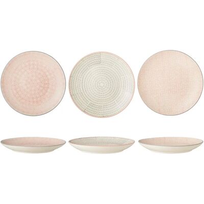Bloomingville Cécile Assiette - 3 pièces - 25cm - Céramique Bloomingville Cécile Assiette - 3 pièces - 25cm - Céramique