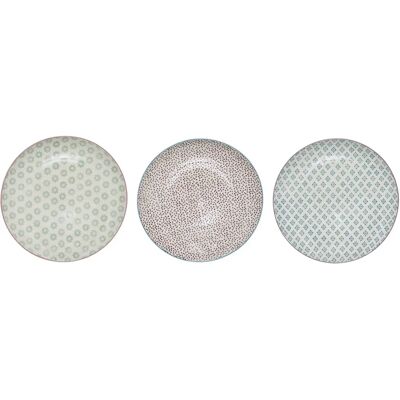 Bloomingville Patrizia Set of 3 Hand-Painted Plates - Plate Set Bloomingville Patrizia Set of 3 Hand-Painted Plates - Plate Set