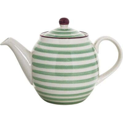 Bloomingville Patrizia Groene Stoneware Theepot - Theepot Bloomingville Patrizia Groene Stoneware Theepot - Theepot