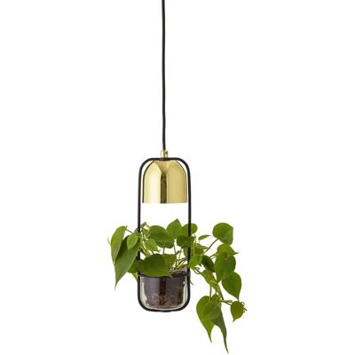 Bloomingville Gold Pendelleuchte mit Pflanzenkorb - Inneneinrichtung Bloomingville Gold Pendelleuchte mit Pflanzenkorb - Inneneinrichtung