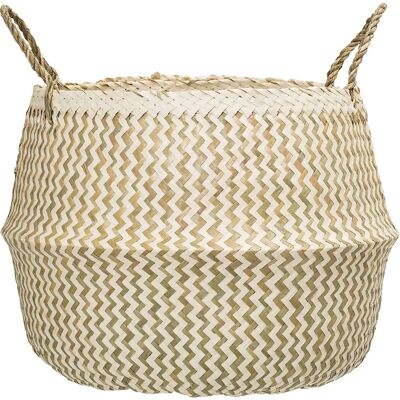 Cestino di stoccaggio naturale in erba marina Bloomingville - 42 cm Cestino di stoccaggio naturale in erba marina Bloomingville - 42 cm