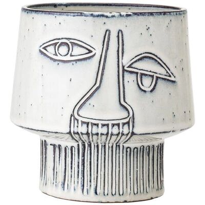 Bloomingville Modelo 82044746 - Planta de interior Gris y Blanco Bloomingville Modelo 82044746 - Planta de interior Gris y Blanco