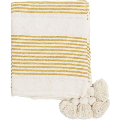 Bloomingville - Creative Collection Plaid - Amarillo - 150x125 cm - Manta Bloomingville - Creative Collection Plaid - Amarillo - 150x125 cm - Manta