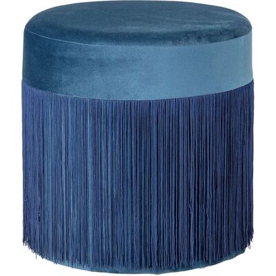 Bloomingville Oma Pouf - Blau - Polyester - Hocker Bloomingville Oma Pouf - Blau - Polyester - Hocker