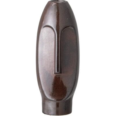 Bloomingville - Vase mit Gesicht, Ø 10,5 x H 26 cm, braun Bloomingville - Vase mit Gesicht, Ø 10,5 x H 26 cm, braun