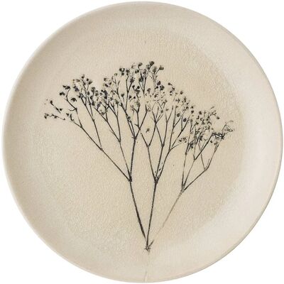 Bloomingville Bea Tallerken - 22cm Naturlig Blomst Skandinavisk Design Bloomingville Bea Tallerken - 22cm Naturlig Blomst Skandinavisk Design