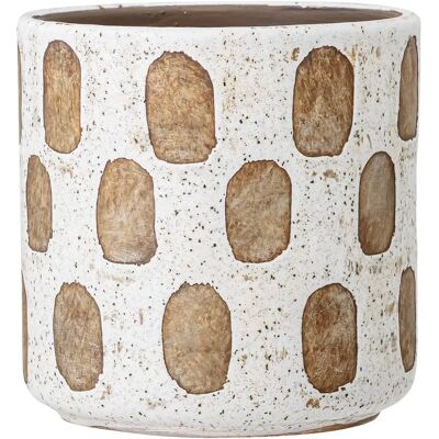 Pot de fleurs Bloomingville Avo - Blanc, 12cm Pot de fleurs Bloomingville Avo - Blanc, 12cm