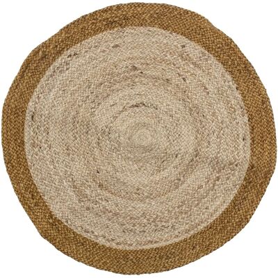 Bloomingville Birk Teppich - 90cm, Braun, Jute & Baumwolle Bloomingville Birk Teppich - 90cm, Braun, Jute & Baumwolle