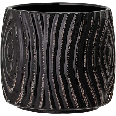 Bloomingville Atena Kruka - Rustik textur 13,5cm Svart Bloomingville Atena Kruka - Rustik textur 13,5cm Svart