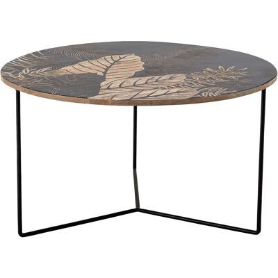 Creative Collection Mango Couchtisch - Schwarz - 80x80x45 cm Creative Collection Mango Couchtisch - Schwarz - 80x80x45 cm