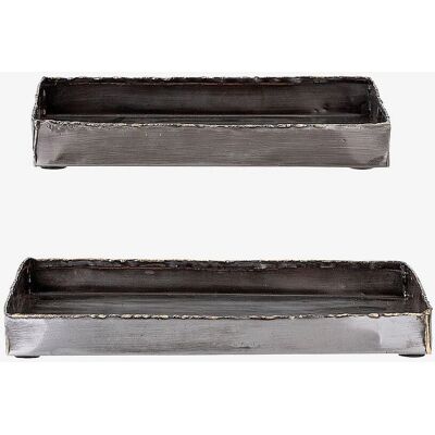 Bloomingville Cody Tray - Set aus 2 - Schwarz - Dekoration Bloomingville Cody Tray - Set aus 2 - Schwarz - Dekoration