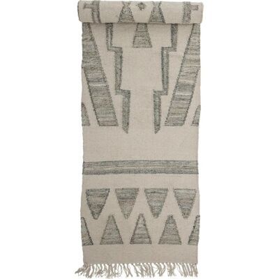 Bloomingville Delara Wollteppich - Grün - 60x240 cm Bloomingville Delara Wollteppich - Grün - 60x240 cm
