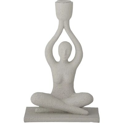 Bloomingville Lucie lysestake - Yoga kvinne - Hvit Bloomingville Lucie lysestake - Yoga kvinne - Hvit
