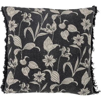 Bloomingville Mali Dekokissen - Recycelte Baumwolle - Schwarz - 50x50cm Bloomingville Mali Dekokissen - Recycelte Baumwolle - Schwarz - 50x50cm