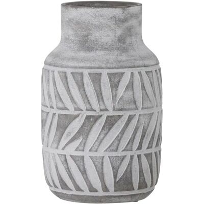 Vase Saku de Bloomingville - Céramique, Gris, 17cm - Publicité Vase Saku de Bloomingville - Céramique, Gris, 17cm - Publicité