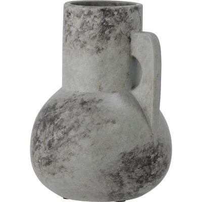 Vase Tias de Bloomingville - Céramique, Gris, 23cm - Publicité Vase Tias de Bloomingville - Céramique, Gris, 23cm - Publicité