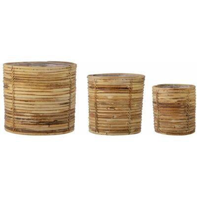 Bloomingville Modell 82056790 Naturlig rotting oppbevaringsboks sett med 3 Bloomingville Modell 82056790 Naturlig rotting oppbevaringsboks sett med 3