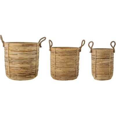 Bloomingville Tesser panier de rangement - Ensemble de 3, Naturel - Publicité Bloomingville Tesser panier de rangement - Ensemble de 3, Naturel - Publicité