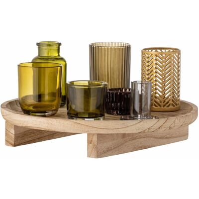 Bloomingville Sanga Kerzenhalter Glas Multicolor - Kerzenhalter Bloomingville Sanga Kerzenhalter Glas Multicolor - Kerzenhalter
