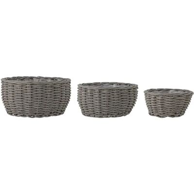 Ensemble de jardinières Fioria de Bloomingville - 3 gris - Publicité Ensemble de jardinières Fioria de Bloomingville - 3 gris - Publicité