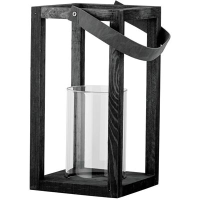 Lanternes Lyra de Bloomingville - Pin, Verre, Noir - Lanterne - Publicité Lanternes Lyra de Bloomingville - Pin, Verre, Noir - Lanterne - Publicité