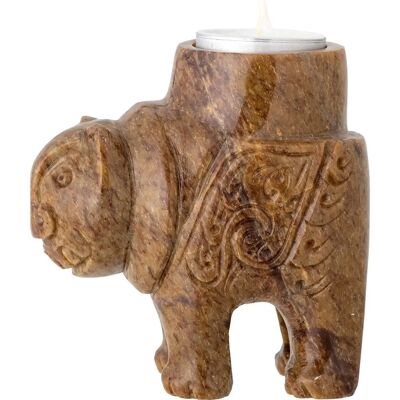 Bloomingville Novia Votive - Support de Bougie en Pierre de Savon Marron - Publicité Bloomingville Novia Votive - Support de Bougie en Pierre de Savon Marron - Publicité