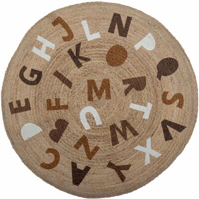 Bloomingville Brauner Kinderteppich - 130cm Jute Bloomingville Brauner Kinderteppich - 130cm Jute