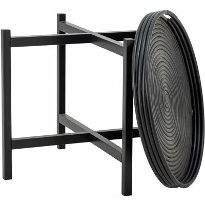 Bloomingville Milli sidobord - Diameter 60cm - Svart Bloomingville Milli sidobord - Diameter 60cm - Svart