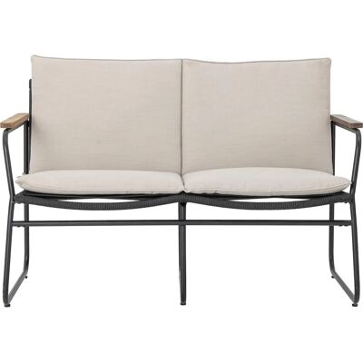 Bloomingville Hampton Sofa Schwarz Metall - Gartenmöbel Bloomingville Hampton Sofa Schwarz Metall - Gartenmöbel