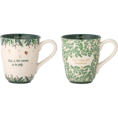 Bloomingville Grazia Set di 2 Tazze - Natale Bloomingville Grazia Set di 2 Tazze - Natale