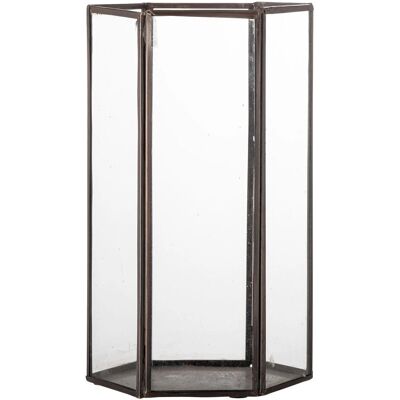 Latarnia Acentia od Bloomingville - Miedź - 15x15x26 cm Latarnia Acentia od Bloomingville - Miedź - 15x15x26 cm