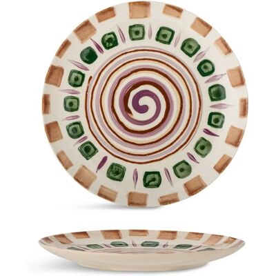 Assiette Shama Small de Bloomingville - Vert - Publicité Assiette Shama Small de Bloomingville - Vert - Publicité