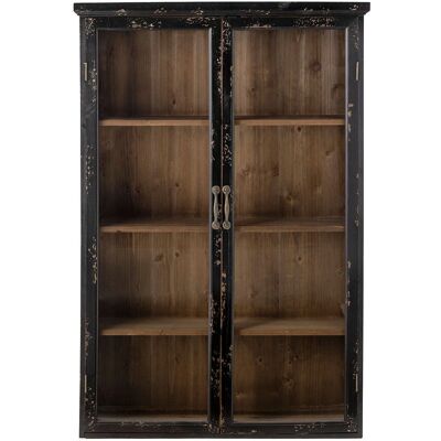 Armoire Bloomingville Hazem - 2 Portes en Verre, Accents Métalliques Vintage - Publicité Armoire Bloomingville Hazem - 2 Portes en Verre, Accents Métalliques Vintage - Publicité