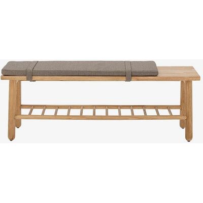 Bloomingville Linde Bank - Gummihout - 120cm - Natuurlijk - Klassiek Scandinavisch ontwerp Bloomingville Linde Bank - Gummihout - 120cm - Natuurlijk - Klassiek Scandinavisch ontwerp