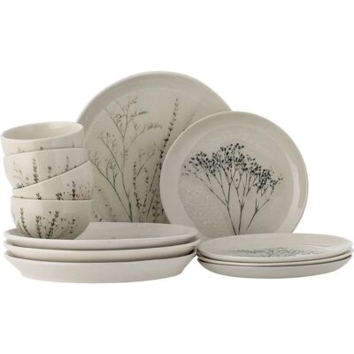 Bloomingville Modell 82060574 Håndlaget Blomstertallerkensett Bloomingville Modell 82060574 Håndlaget Blomstertallerkensett