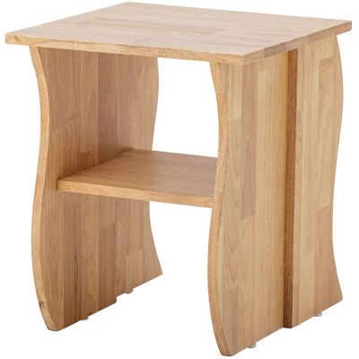 Tabouret en bois d'hévéa Bloomingville - Nature - Table d'appoint ou de chevet - 45,5cm - Publicité Tabouret en bois d'hévéa Bloomingville - Nature - Table d'appoint ou de chevet - 45,5cm - Publicité