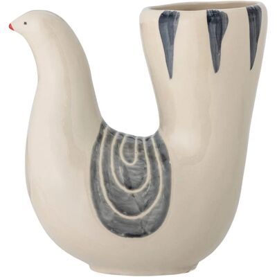 Vase Bloomingville Trudy - En forme d'oiseau, Grès, Blanc - Publicité Vase Bloomingville Trudy - En forme d'oiseau, Grès, Blanc - Publicité
