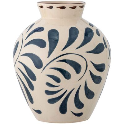 Bloomingville Heikki Vase - Blau - Steingut - 20x24cm - Vase Bloomingville Heikki Vase - Blau - Steingut - 20x24cm - Vase