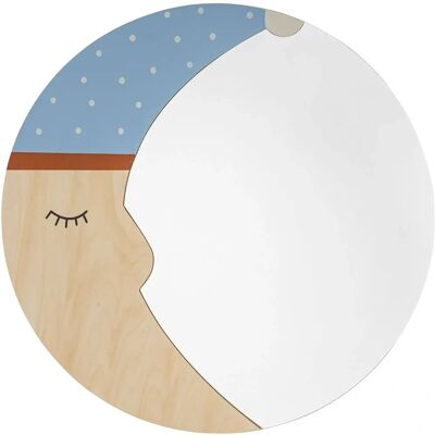 Bloomingville Mini Moony Väggspegel - FSC plywood - 40x41cm Bloomingville Mini Moony Väggspegel - FSC plywood - 40x41cm